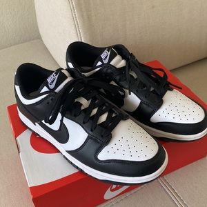 New Nike Dunk Low “Panda” Black and White Sneakers